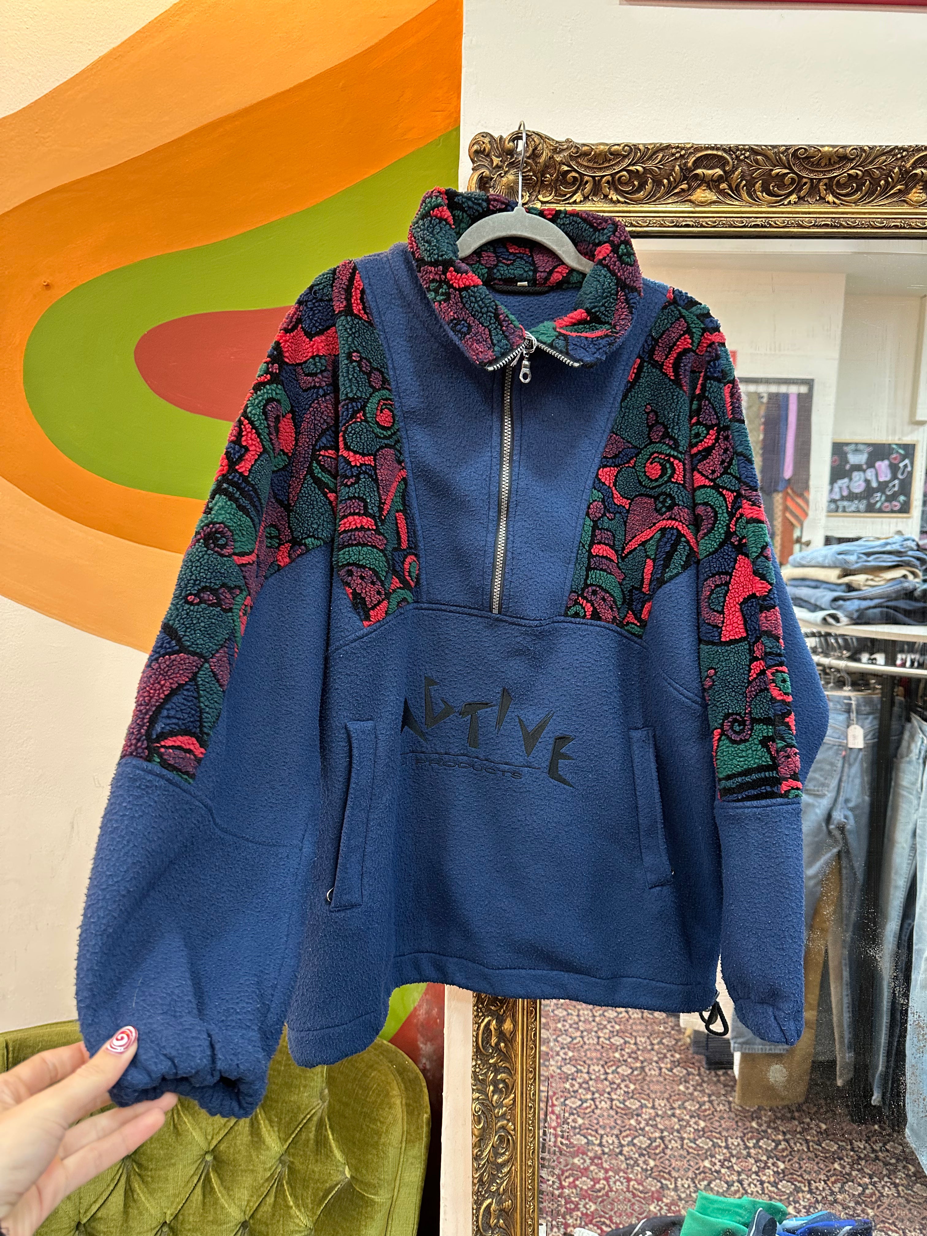 Vintage Men’s chunky funky fleece (M)