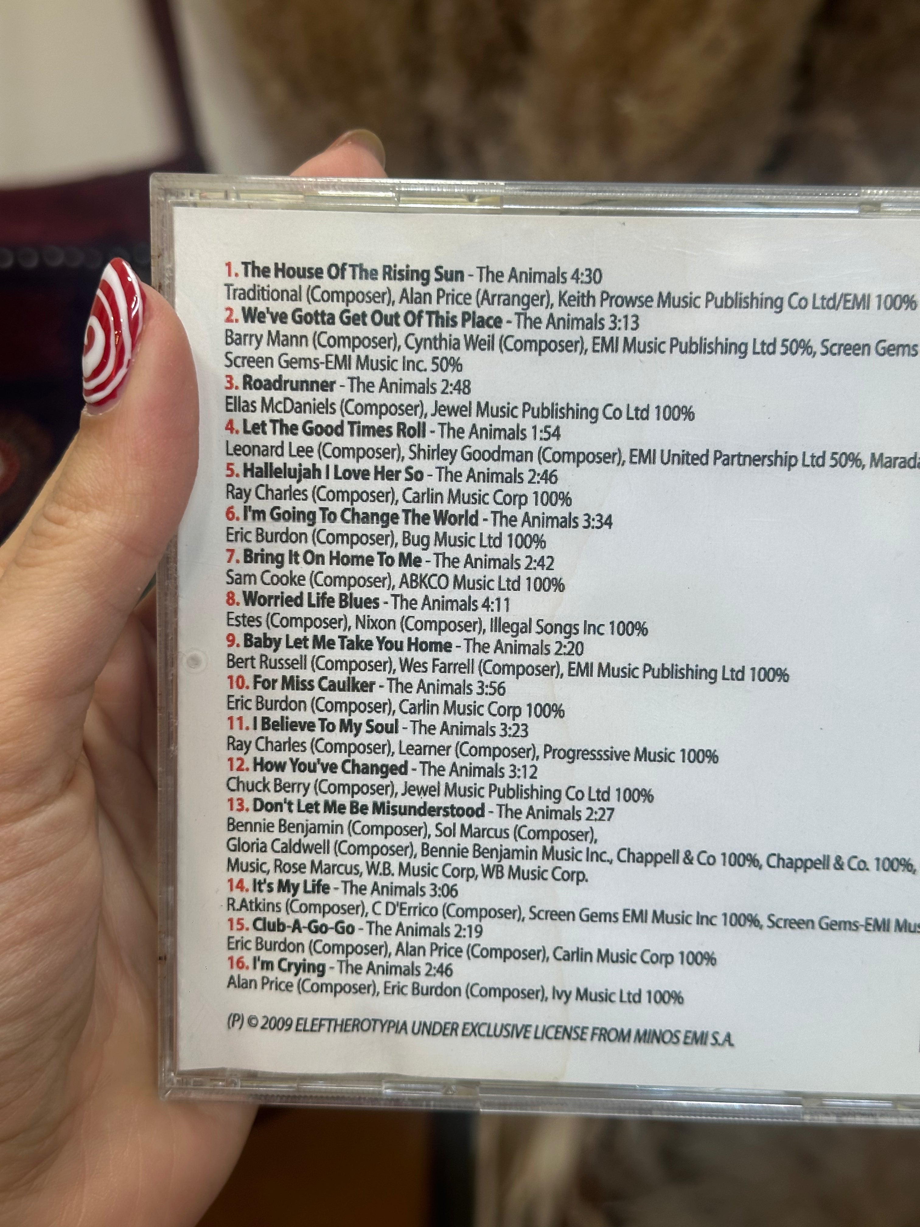 The Animals CD