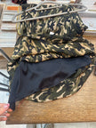 Vintage camo print slip dress (S)