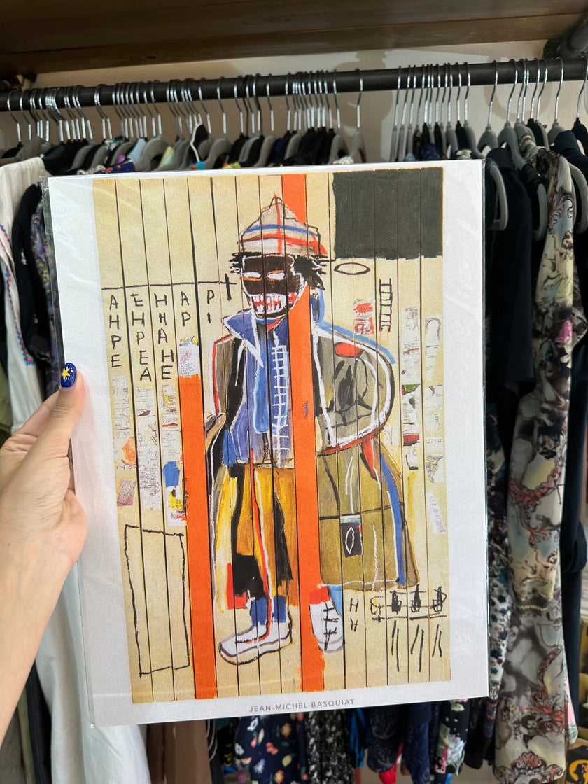 Basquiat painting art poster