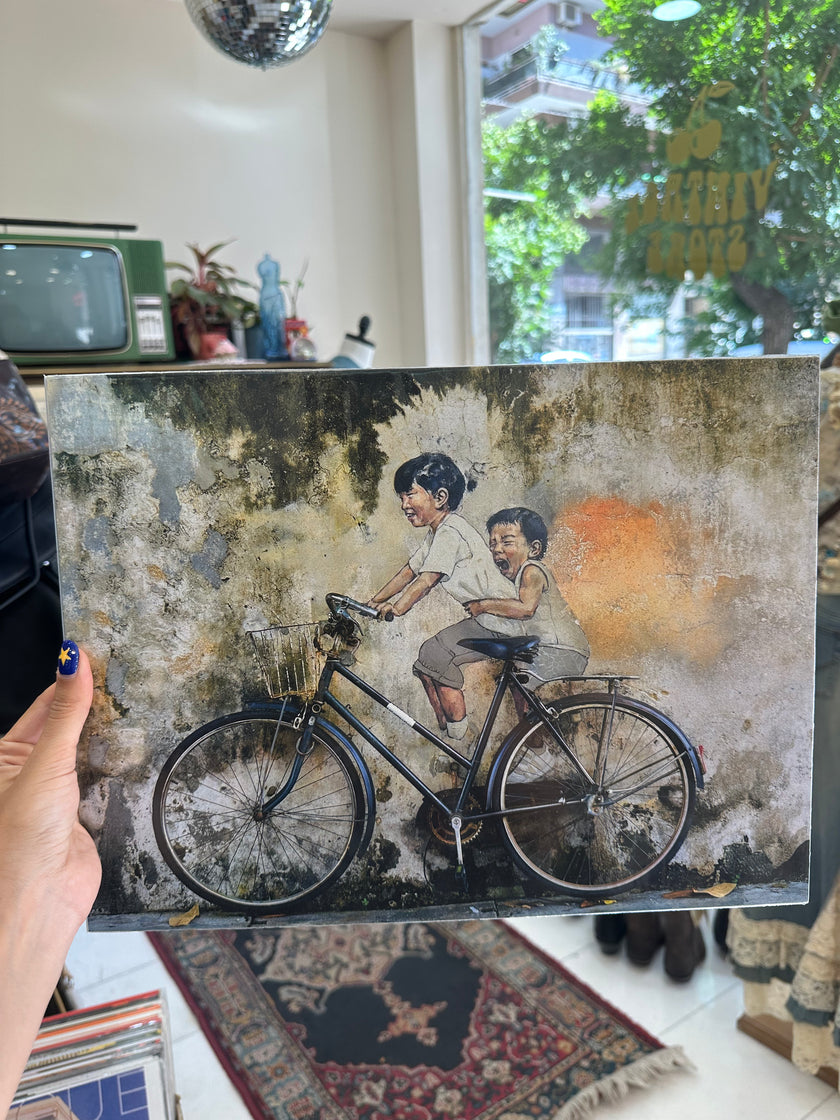 Street art “Hang on” art poster