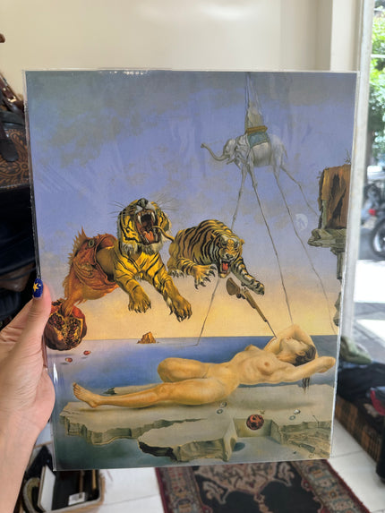 Salvador Dali “Dream Caused by the Flight of a bee around a pomegranate a second before awakening” art poster