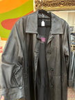 Vintage oversized genuine leather jacket (L/XL)