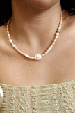 Handmade natural freshwater pearl necklace