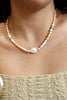 Handmade natural freshwater pearl necklace