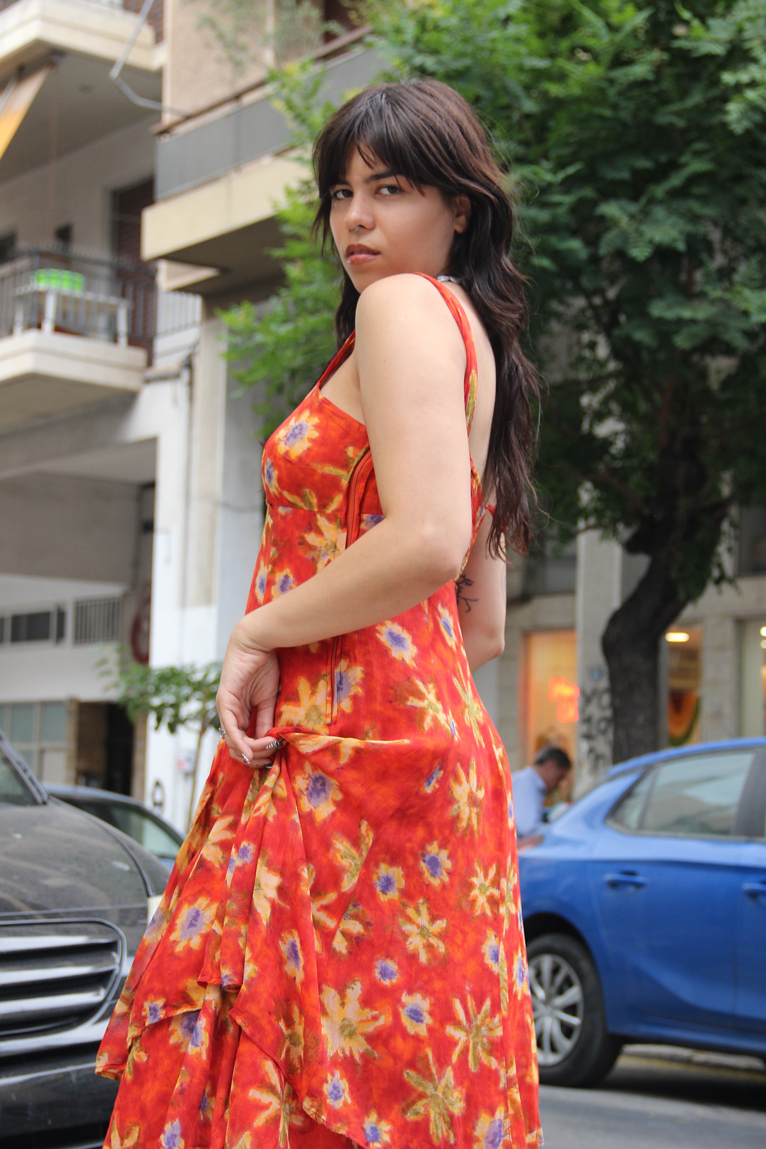 Vintage 90s style floral dress (M/L)