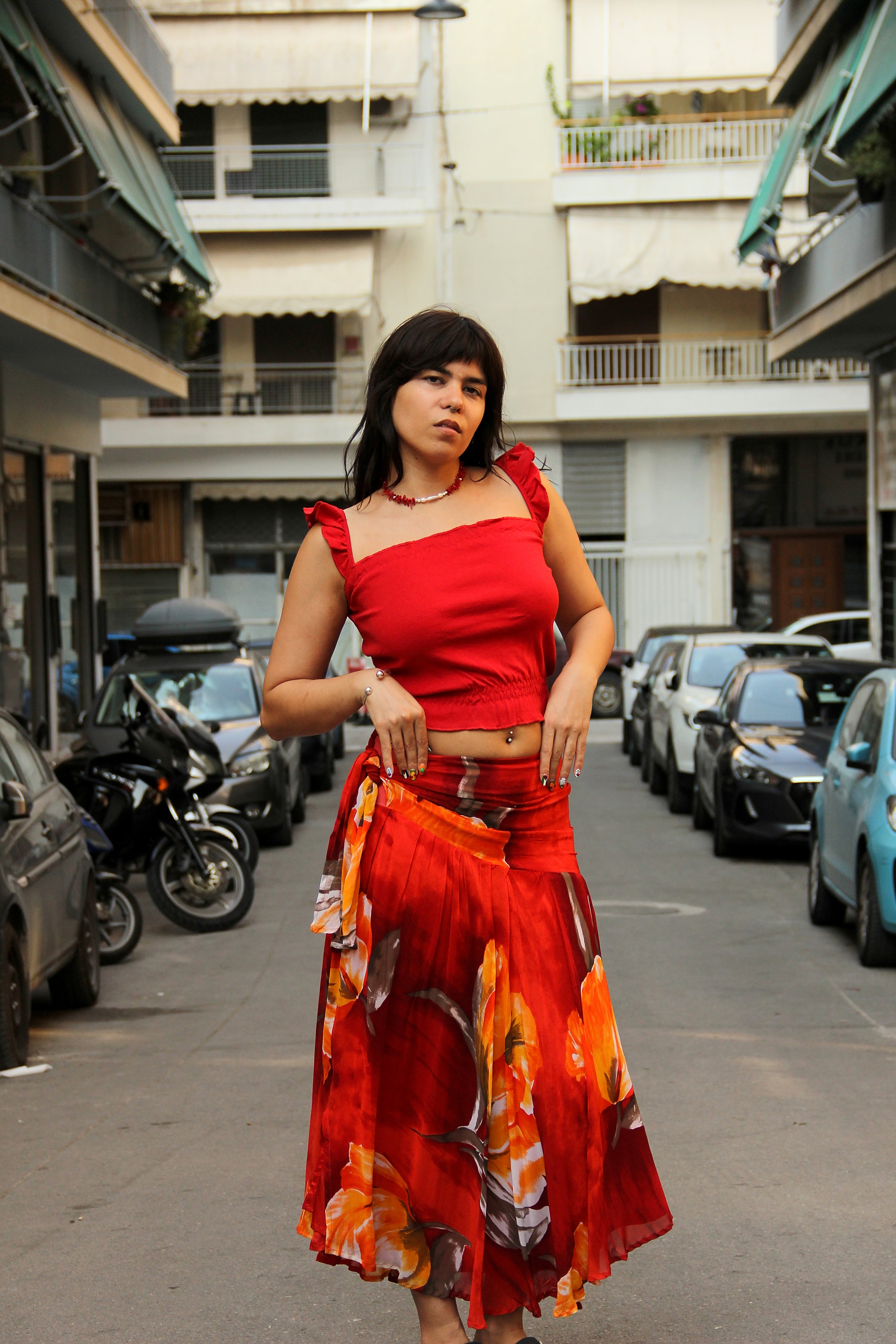 Vintage gorgeous asymetrical skirt (M)