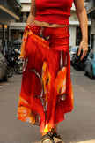 Vintage gorgeous asymetrical skirt (M)