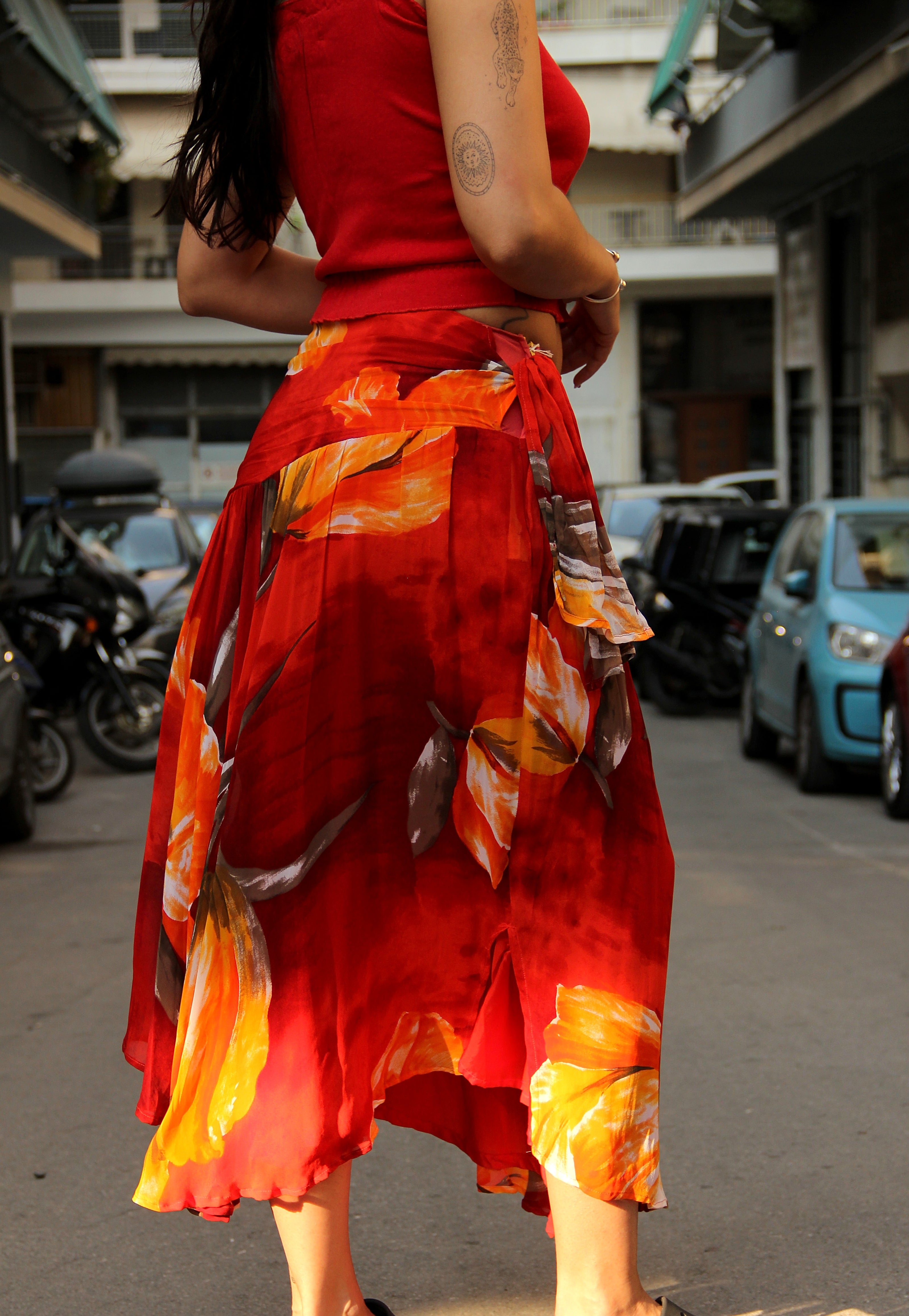 Vintage gorgeous asymetrical skirt (M)