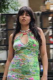 Vintage mini backless dress (S/L)