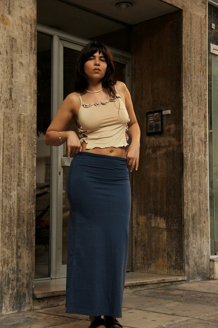 Deadstock maxi bodycon skirt (S/L)