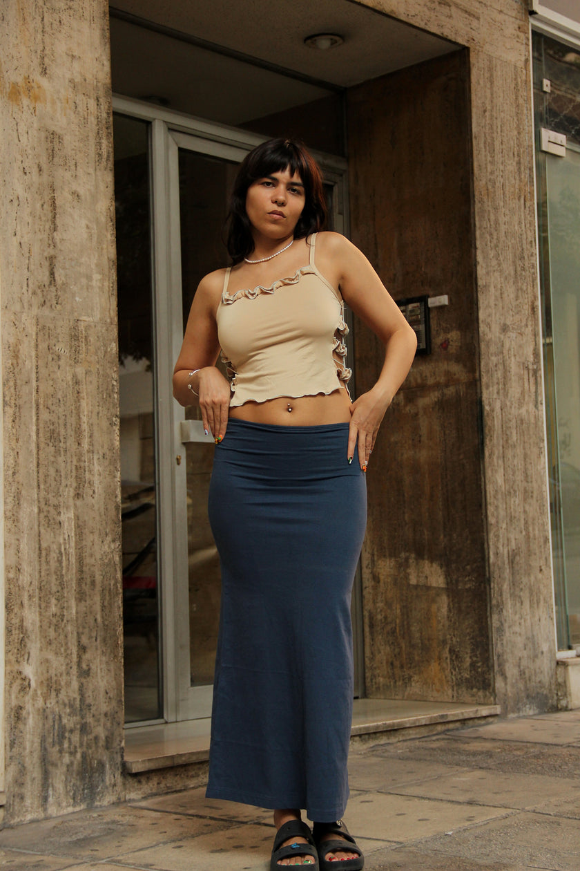 Deadstock maxi bodycon skirt (S/L)