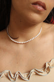 Handmade natural fresh water pearl necklace