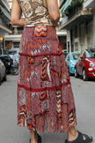 Vintage funky patterned skirt (S/M)