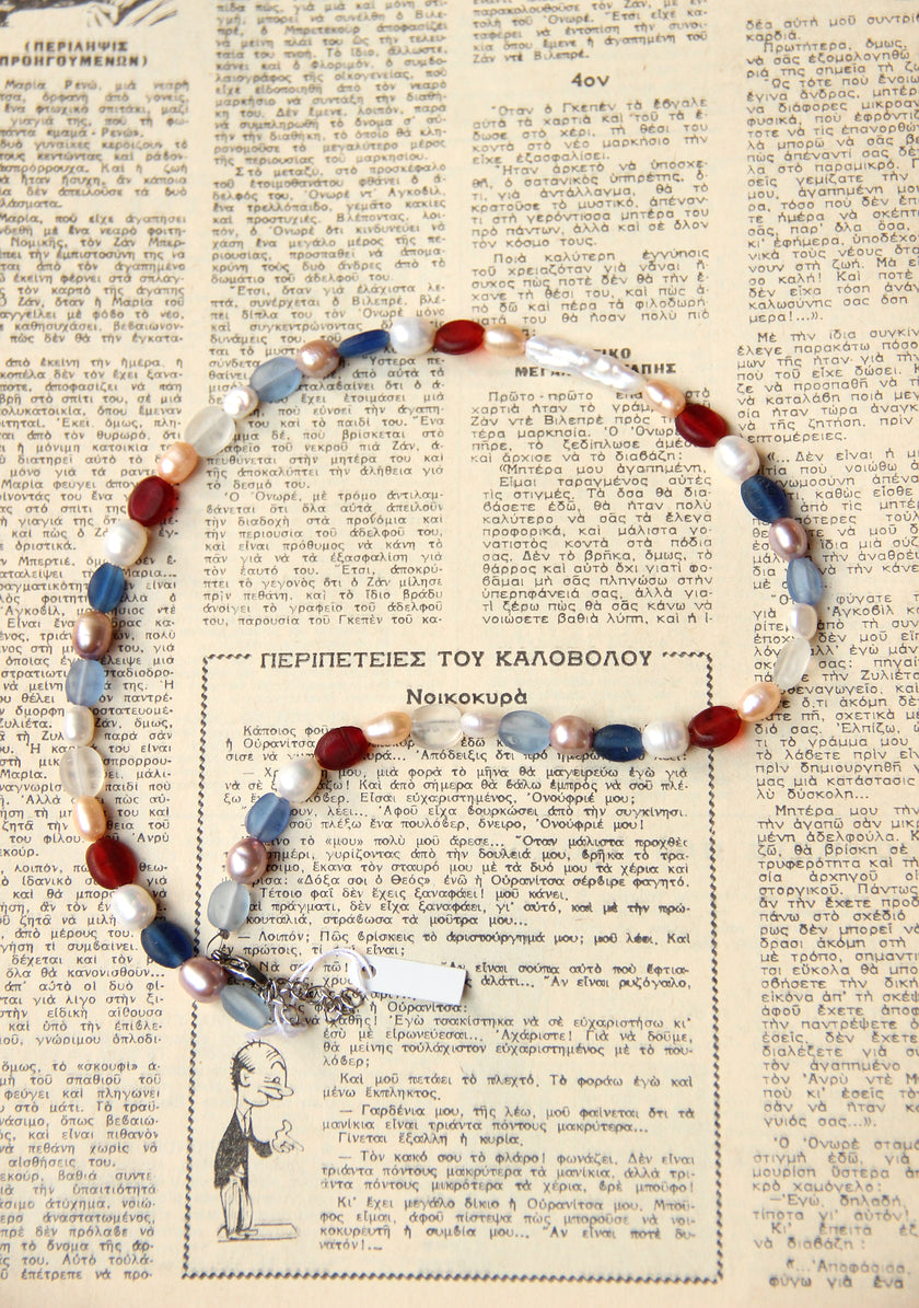 Handmade natural freshwater pearl necklace