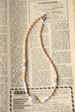 Handmade natural freshwater pearl necklace