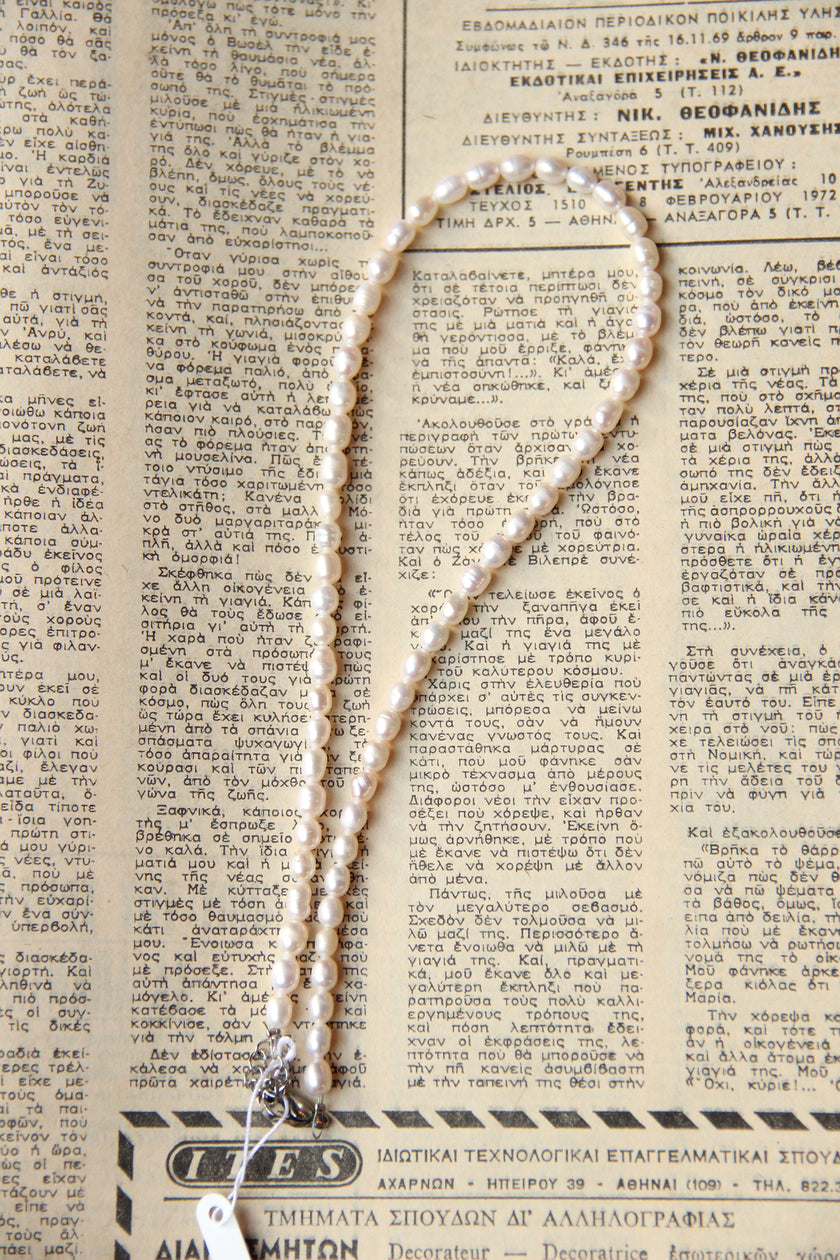 Handmade natural fresh water pearl necklace