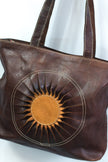 Sun-Kissed Leather Shoulder Bag
