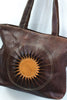 Sun-Kissed Leather Shoulder Bag