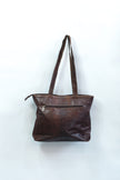 Sun-Kissed Leather Shoulder Bag