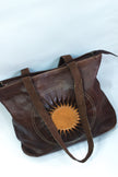 Sun-Kissed Leather Shoulder Bag