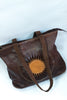 Sun-Kissed Leather Shoulder Bag