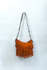 Stunning suede bag with fringe