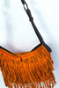 Stunning suede bag with fringe