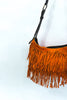 Stunning suede bag with fringe