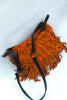 Stunning suede bag with fringe