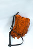 Stunning suede bag with fringe