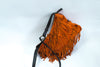 Stunning suede bag with fringe