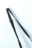 Leather dark brown cross body bag