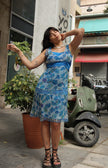 Vintage gorgeous silk dress (M)