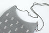 Stunning silver chain mail cross body bag