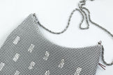 Stunning silver chain mail cross body bag