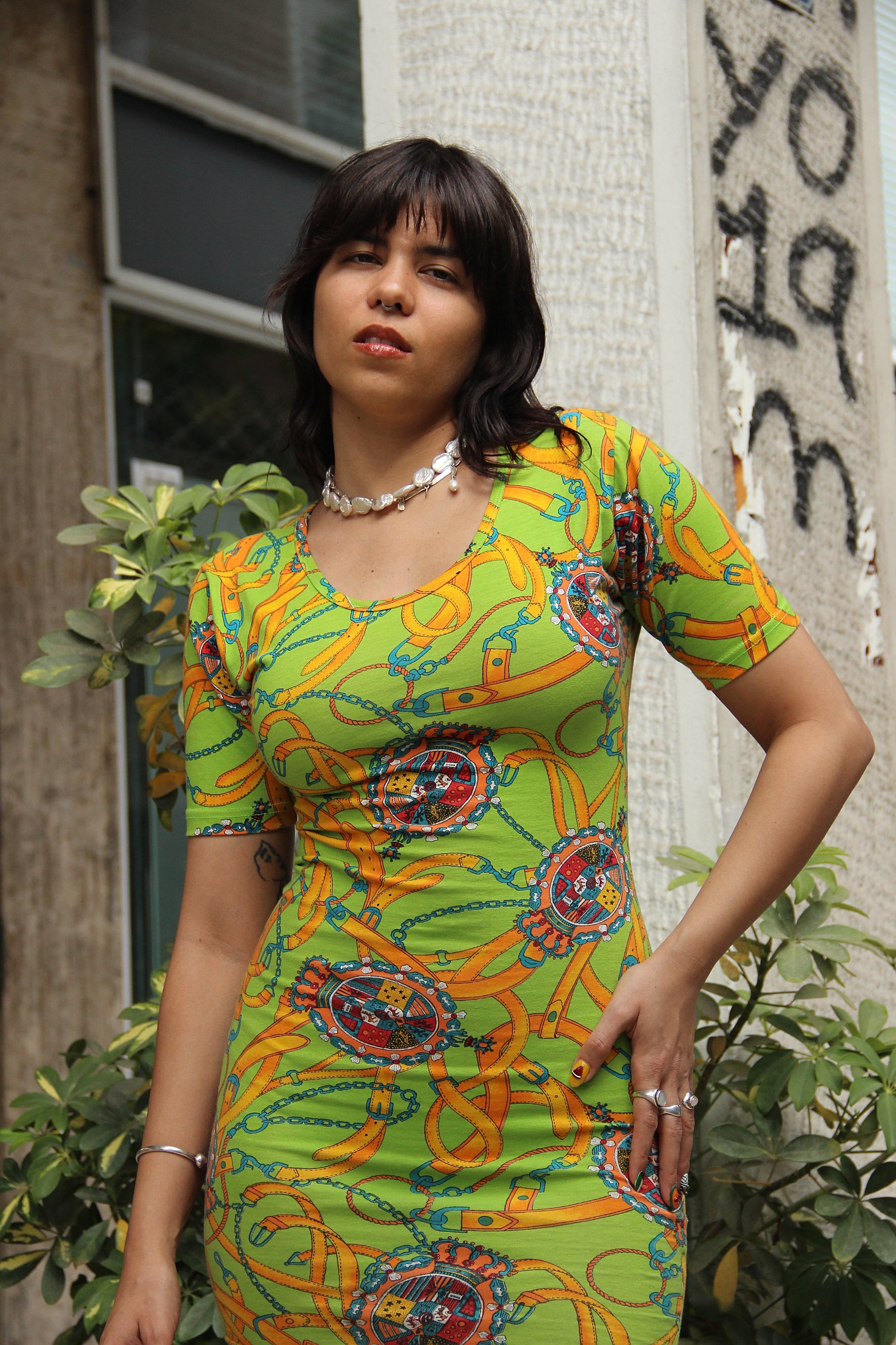 Stunning bodycon ONYX funky dress (S/M)