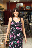 Vintage 90s style floral midi dress (M/L)