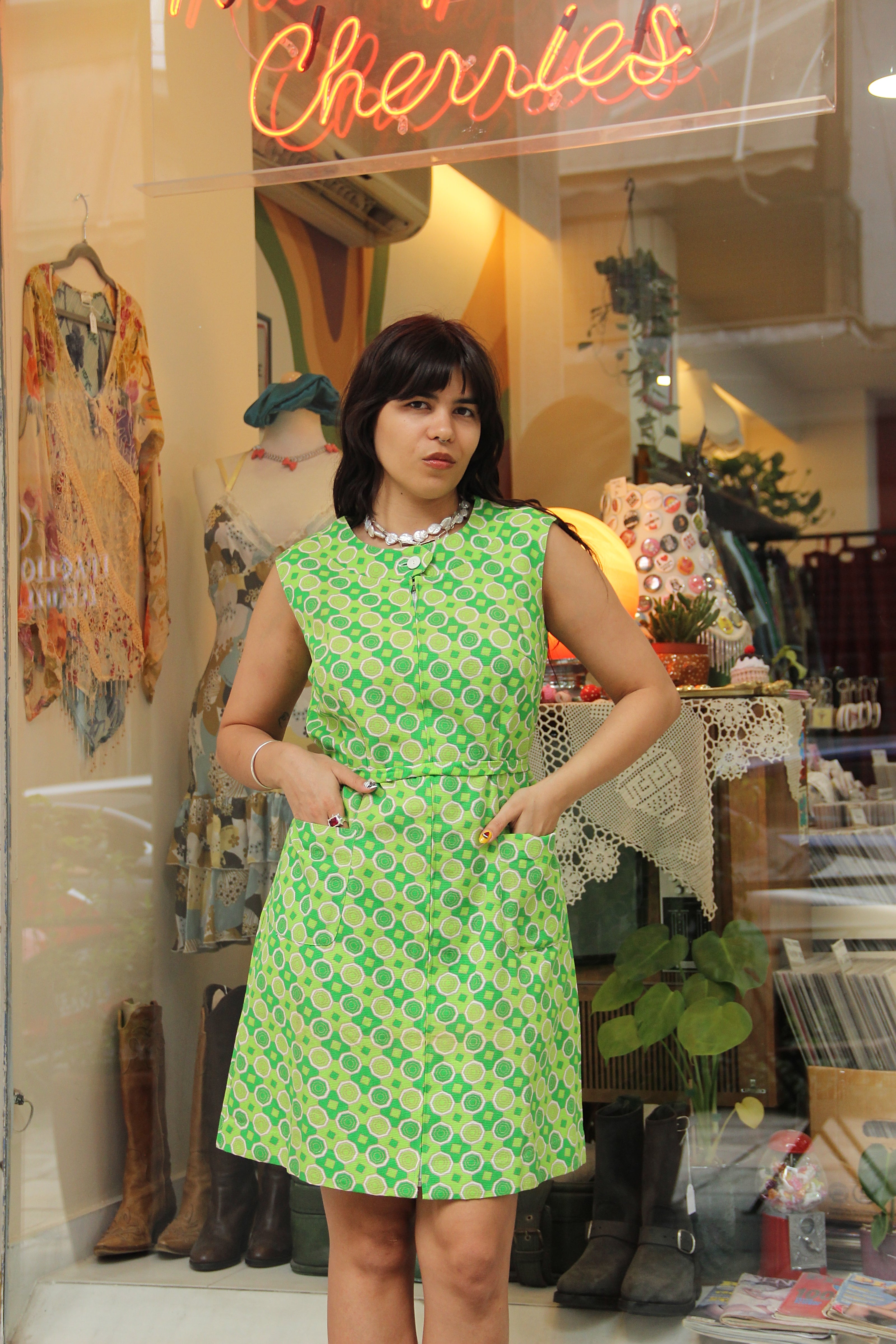 Stunning vintage 60s style dress (M/L)