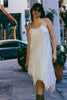 Ethereal 100% silk deadstock dress