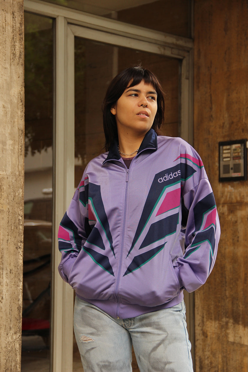 Vintage Men's Adidas funky track jacket (S)