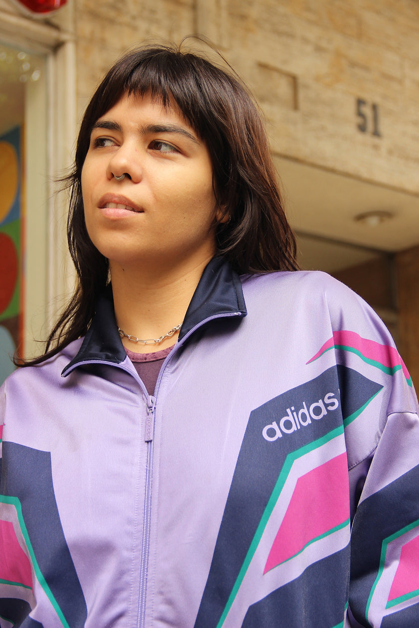 Vintage Men's Adidas funky track jacket (S)