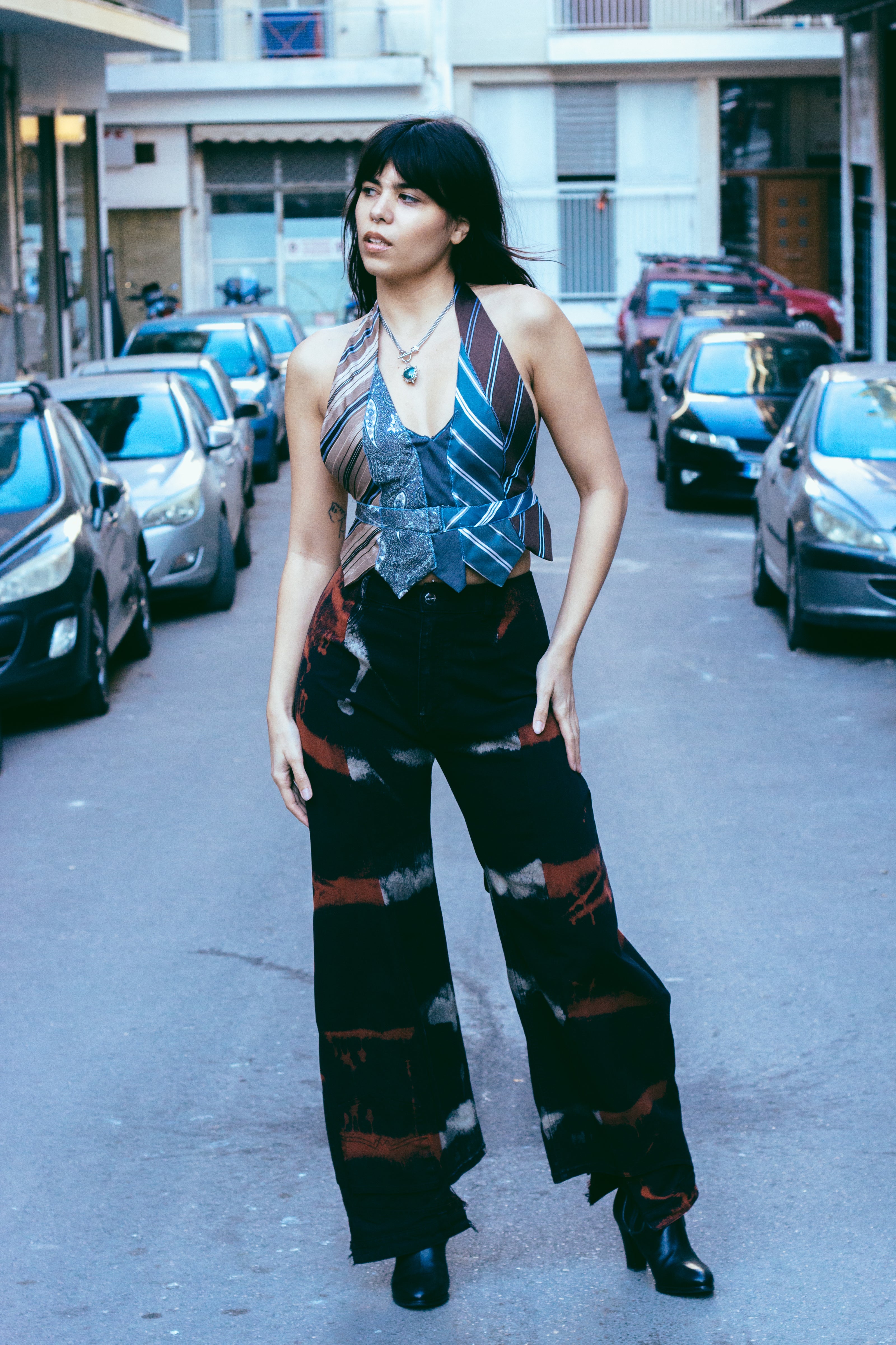Thoughts reworked tie dye jeans