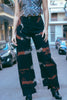 Thoughts reworked tie dye jeans