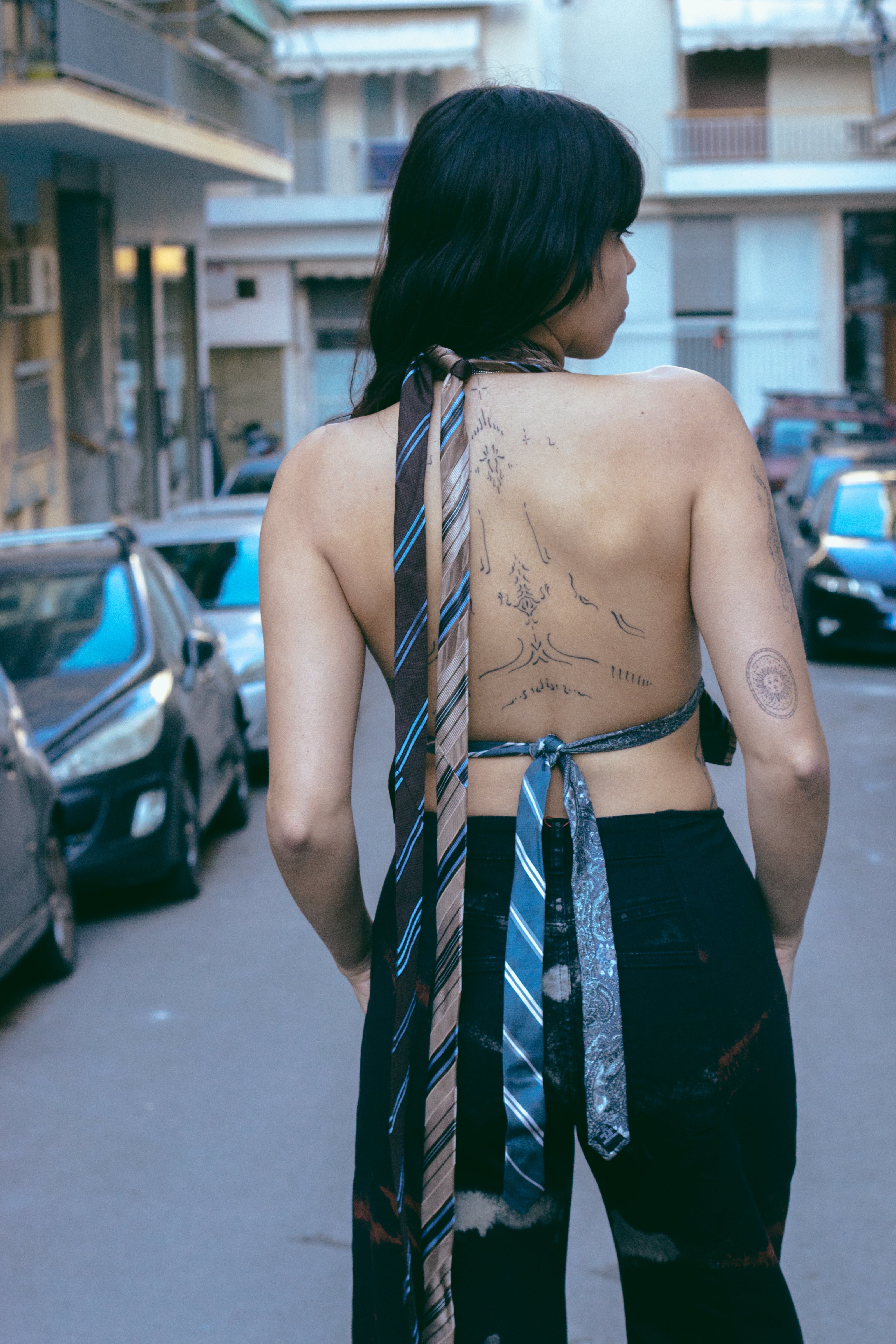 Thoughts reworked tie dye jeans