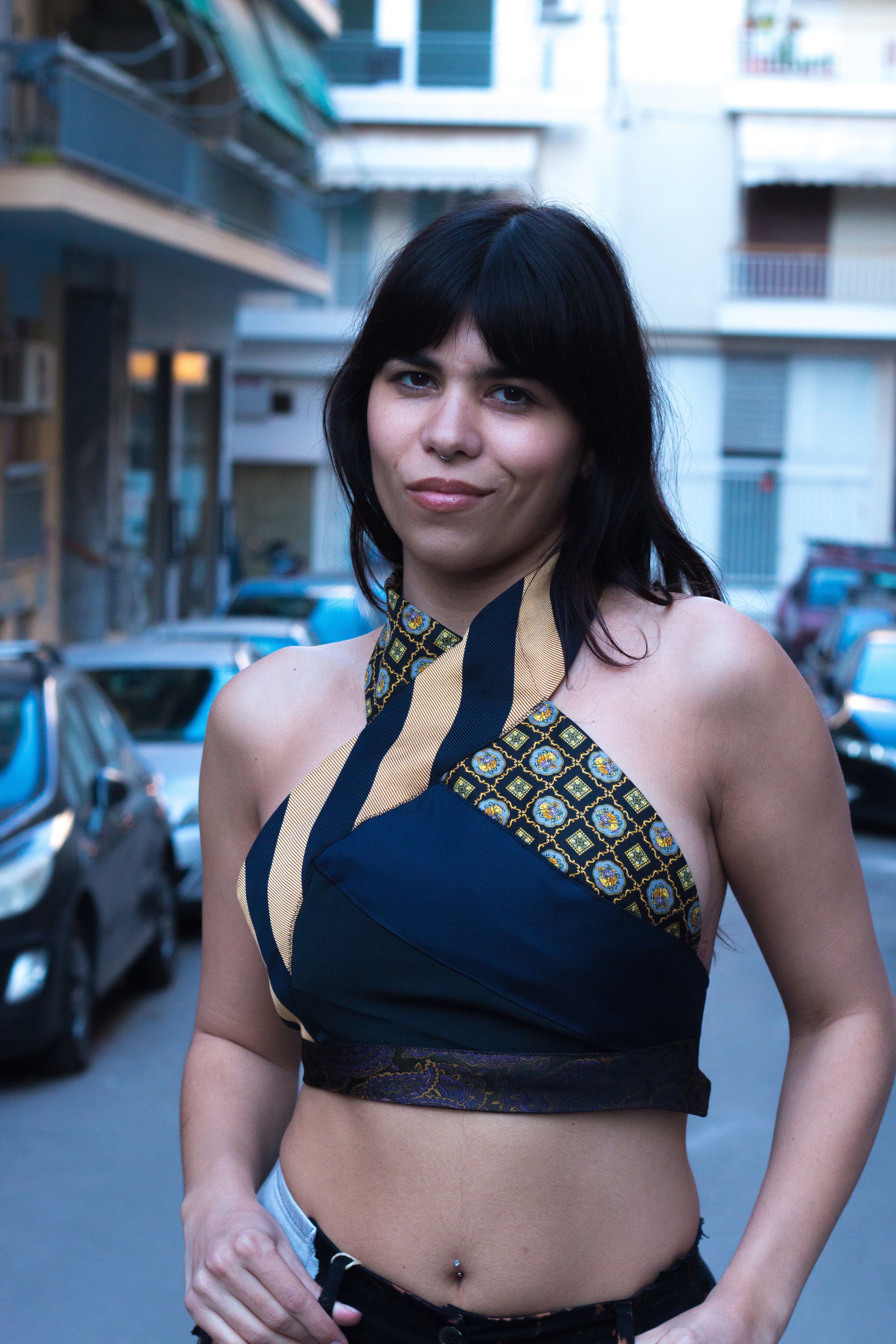 Stunning Cosette up-cycled tie top