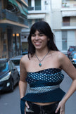 Cocette up-cycled tie top