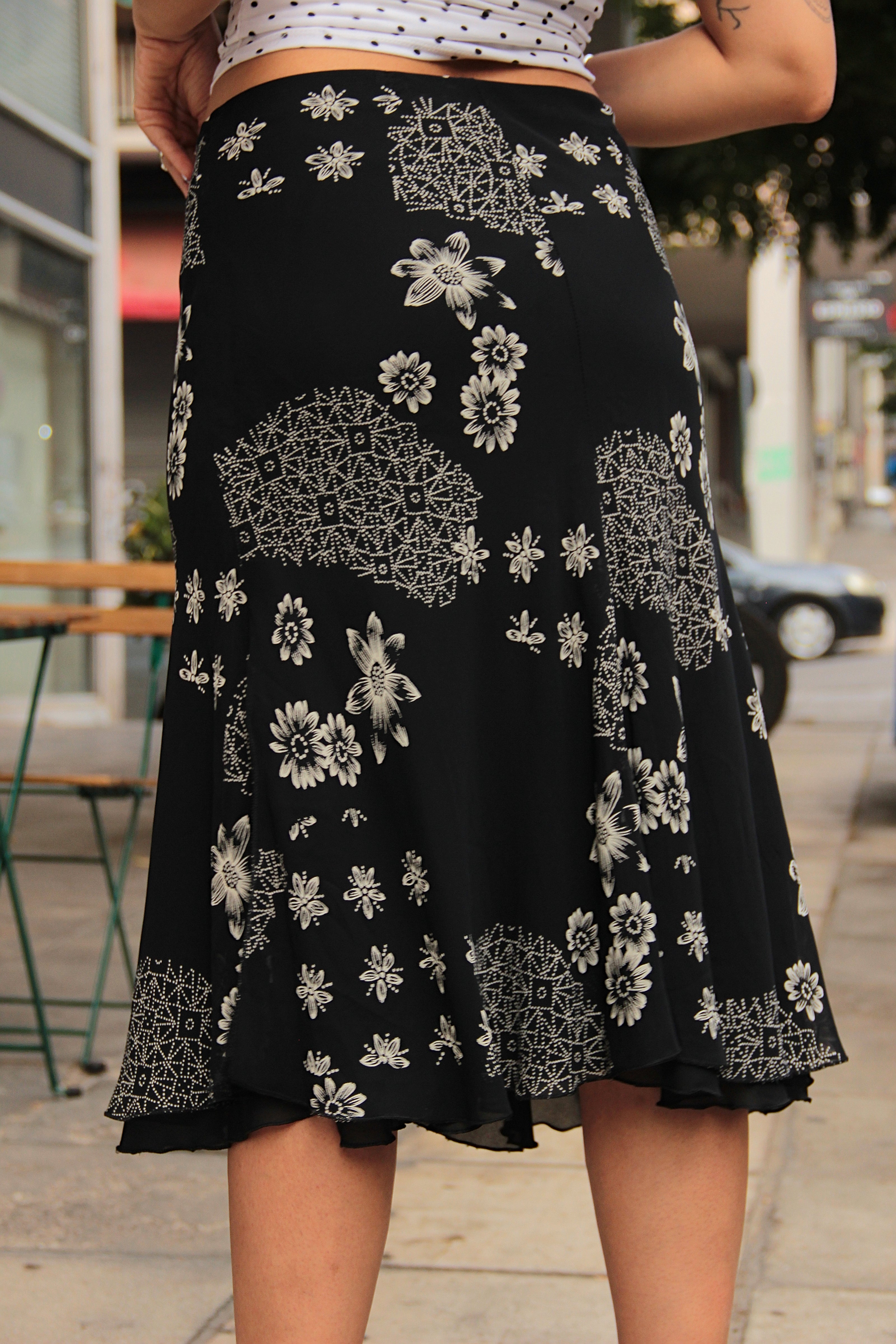 Vintage 90s style midi skirt (S/M)