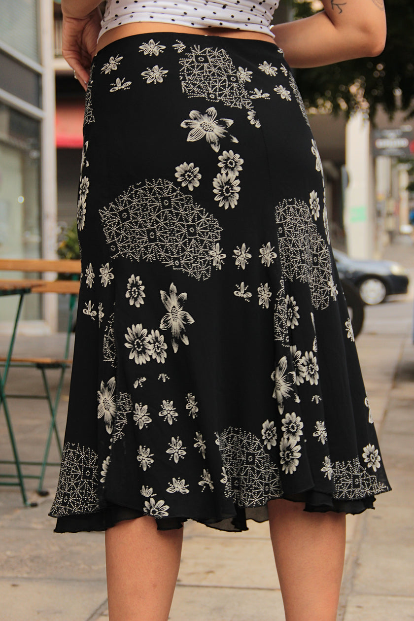 Vintage 90s style midi skirt (S/M)
