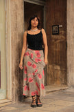 Stunning italian vintage maxi animal print skirt (M)